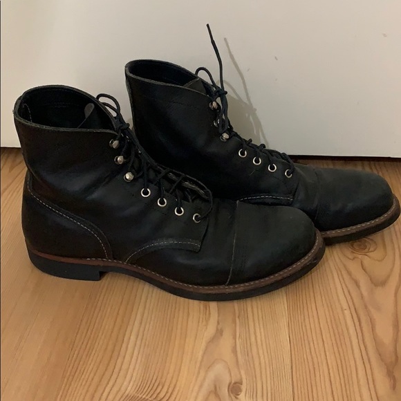 Red Wing Shoes Shoes Red Wing Iron Ranger Black Boots Mens Size 1 Poshmark